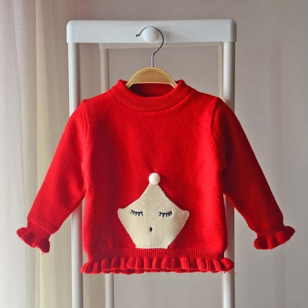 Стилен пуловер за момичета в три цвята