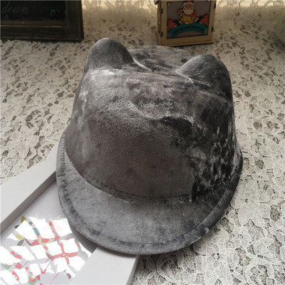 Κομψό καπέλο για κορίτσια με κογιότ και αυτιά σε πέντε χρώματα