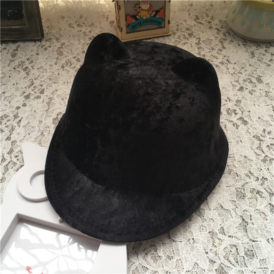 Κομψό καπέλο για κορίτσια με κογιότ και αυτιά σε πέντε χρώματα