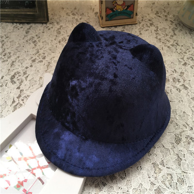 Κομψό καπέλο για κορίτσια με κογιότ και αυτιά σε πέντε χρώματα