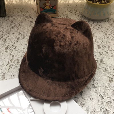 Κομψό καπέλο για κορίτσια με κογιότ και αυτιά σε πέντε χρώματα