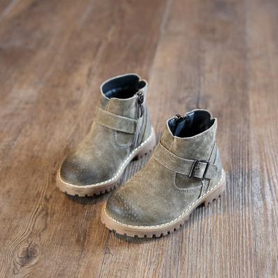 Παιδικά χειμωνιάτικα μπότες για κορίτσια σε τρία χρώματα με ιμάντα και ανθεκτική σόλα