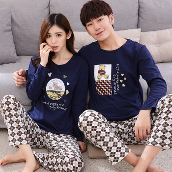Φθινόπωρο-χειμώνας χειμωνιάτικη πιτζάμες για τον ίδιο και την ίδια σε διάφορα μοντέλα