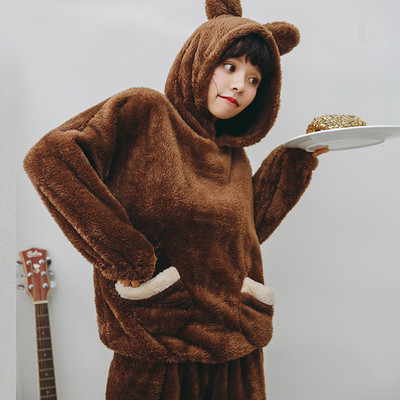 Дамска дебела пижама от две части в много модели и цветове