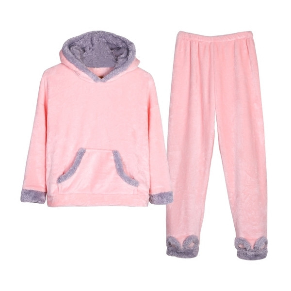 Дамска дебела пижама от две части в много модели и цветове