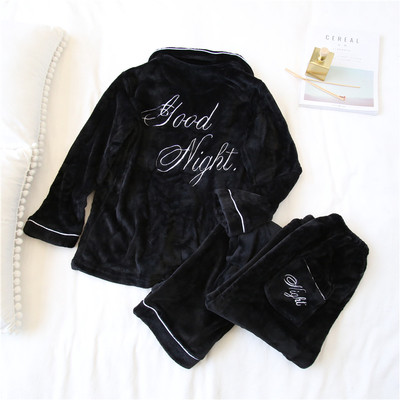 Стилна плюшена пижама за Него и Нея, от две части в няколко цвята