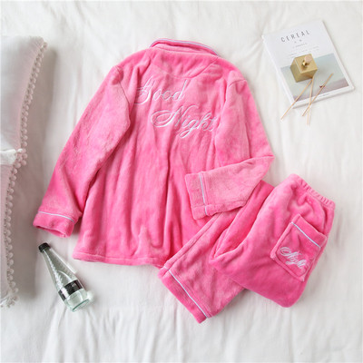 Стилна плюшена пижама за Него и Нея, от две части в няколко цвята