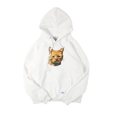 Ежедневен зимен мъжки суичър в широк модел с апликация