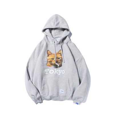 Ежедневен зимен мъжки суичър в широк модел с апликация