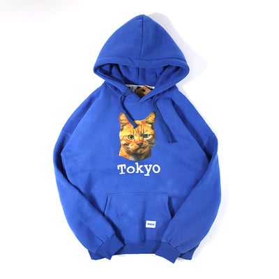 Ежедневен зимен мъжки суичър в широк модел с апликация