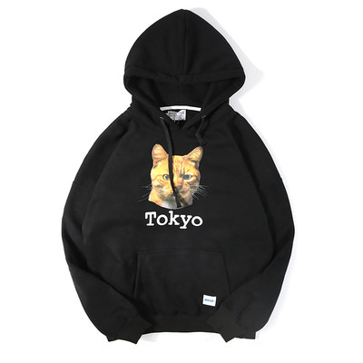 Ежедневен зимен мъжки суичър в широк модел с апликация