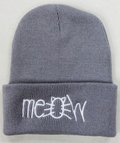 Γυναικεία χειμωνιάτικα καπέλα "MEOW", διάφορα χρώματα