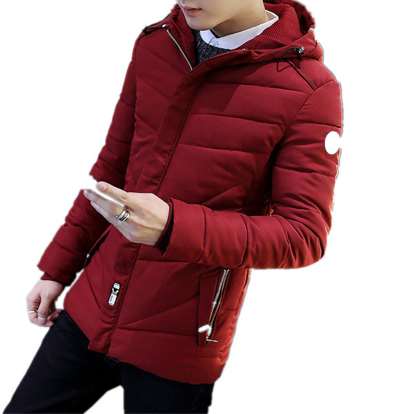 Мъжко актуално яке с качулка и топъл пълнеж , 3 цвята