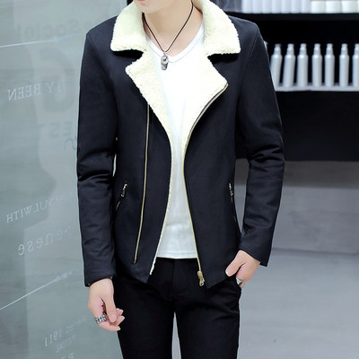 Мъжко палто тип сако с мека вълнена и много топла подплата в три различни цвята