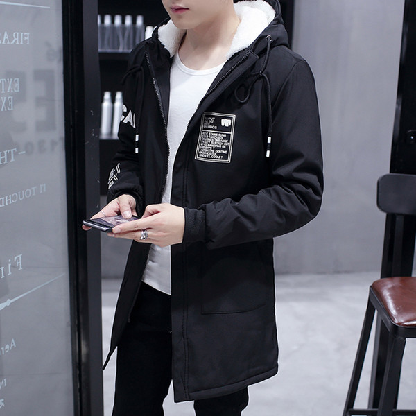 Μακρύ χειμωνιάτικο παλτό χειμώνα με απαλή ζεστή επένδυση και κουκούλα, 3 χρώματα