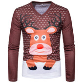 Ανδρική ενδιαφέρουσα μπλούζα με σχέδια και μοτίβα Χριστουγέννων, πολλά σχέδια και χρώματα