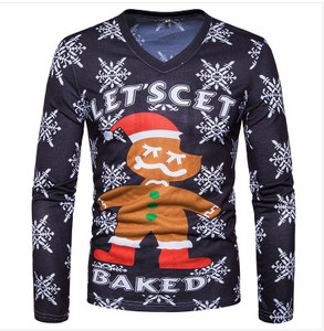 Ανδρική ενδιαφέρουσα μπλούζα με σχέδια και μοτίβα Χριστουγέννων, πολλά σχέδια και χρώματα