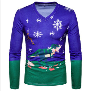 Ανδρική ενδιαφέρουσα μπλούζα με σχέδια και μοτίβα Χριστουγέννων, πολλά σχέδια και χρώματα