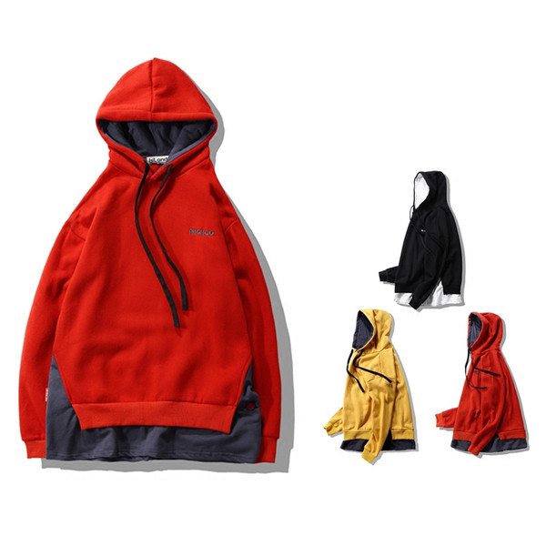 Мъжки спортен суичер модел анорак с дълги връзки и качулка , 3 цвята