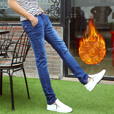 Καθημερινά τζιν φθινοπώρου-χειμώνα για άνδρες - μοντέλα γεμισμένα και απλήρωτα