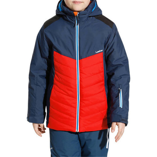 Χειμερινό σακάκι σκι με παχιά επένδυση και αδιάβροχη επιφάνεια για αγόρια, 2 χρώματα