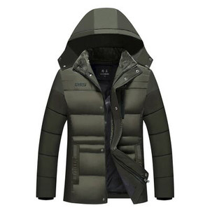 Мъжко зимно топло яке с качулка и мек пълнеж