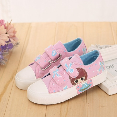 Περιστασιακά πάνινα παπούτσια για κορίτσια με μπαλώματα και ενδιαφέροντα σχέδια - διαφορετικά σχέδια και χρώματα