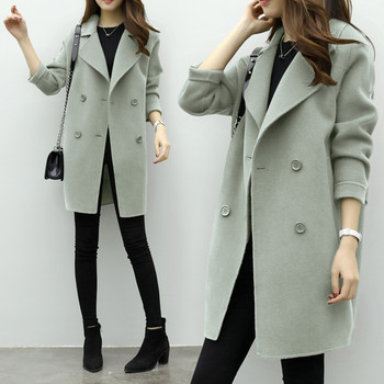 Класическо дамско ежедневно палто - 4 цвята