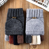 Мъжки вълнени ръкавици в интересен модел и в пет цвята