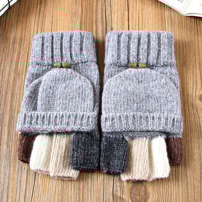 Мъжки вълнени ръкавици в интересен модел и в пет цвята