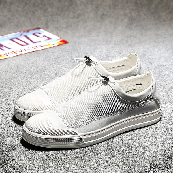 Περιστασιακά ανδρικά πάνινα παπούτσια με επίπεδη σόλα από καουτσούκ και ελαστικό προφυλακτήρα, 6 μοντέλα