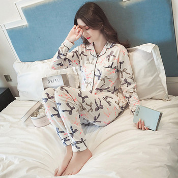 Дамска ефирна пижама от две части в много разцветки