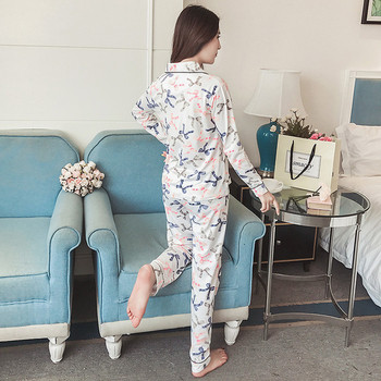 Дамска ефирна пижама от две части в много разцветки