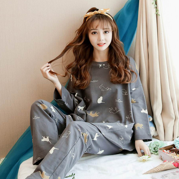 Κυρίες λεπτή πιτζάμες δύο τεμαχίων σε πολλά χρώματα