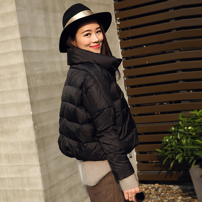 Σύντομο χειμωνιάτικο γυναικέιο μπουφάν σε απλό σχέδιο και σε πέντε χρώματα