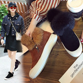 Καθημερινές μπότες χειμωνιάτικες κυρίες με κάτω σε δύο σχέδια - με ή χωρίς συνδέσμους