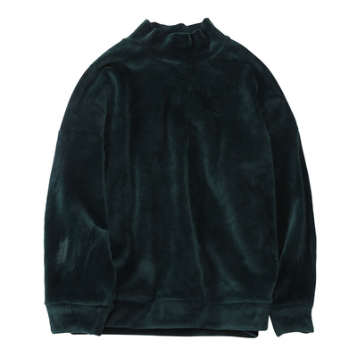 Ανδρικό, βελούδινο πουλόβερ με κολάρο για πόλο, σε διάφορα χρώματα