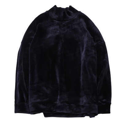 Ανδρικό, βελούδινο πουλόβερ με κολάρο για πόλο, σε διάφορα χρώματα