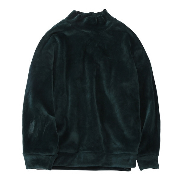 Ανδρικό, βελούδινο πουλόβερ με κολάρο για πόλο, σε διάφορα χρώματα