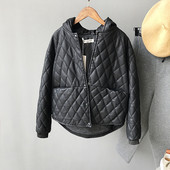 Κομψό σπορ-κομψό κυλινδρικό σακάκι σε δύο μοντέλα - με κουκούλα και χωρίς