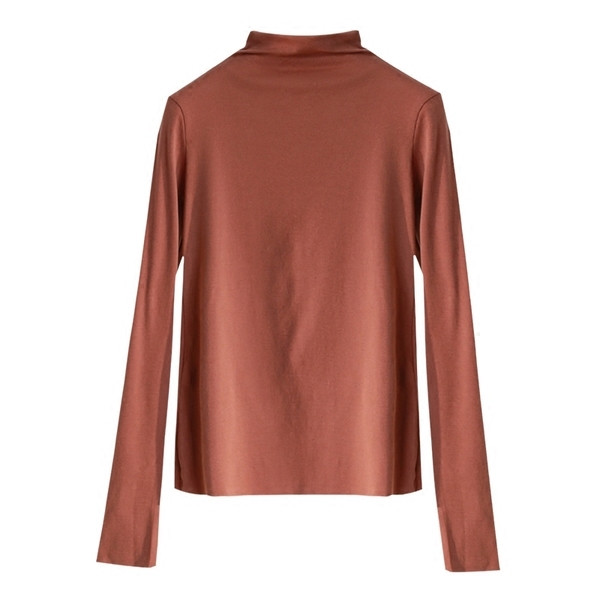 Καθημερινή λεπτή γυναικεία μπλούζα με κούμπωμα πόλο σε διάφορα χρώματα