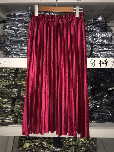 Σύγχρονη φούστα κυρίες - βελούδο, σε πολλά χρώματα