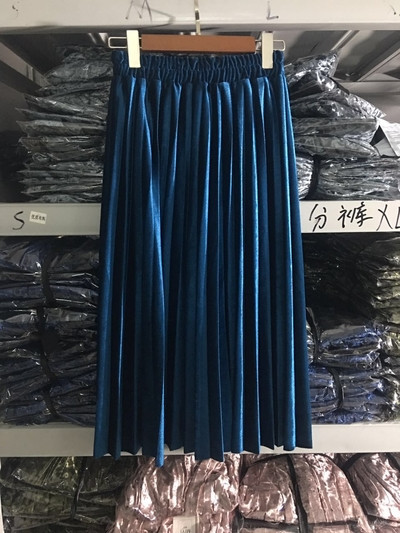 Σύγχρονη φούστα κυρίες - βελούδο, σε πολλά χρώματα