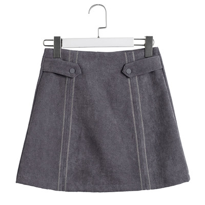 Φούστα απλής κυρίας με υψηλή μέση σε τέσσερα χρώματα