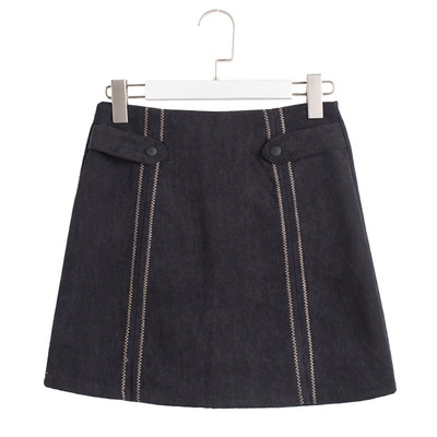 Φούστα απλής κυρίας με υψηλή μέση σε τέσσερα χρώματα