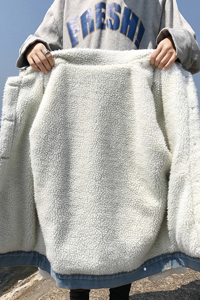 Дънково ватирано дамско яке в два цвята