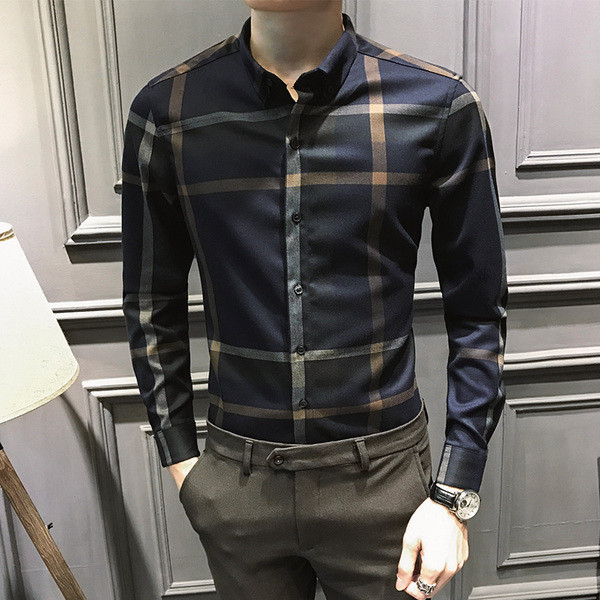 Κομψό λεπτό πουκάμισο για άνδρες σε δύο χρώματα