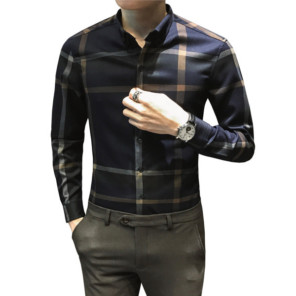 Κομψό λεπτό πουκάμισο για άνδρες σε δύο χρώματα