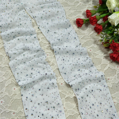 Актуален дамски чорапогащник на дупки + искрящи камъчета - много цветове