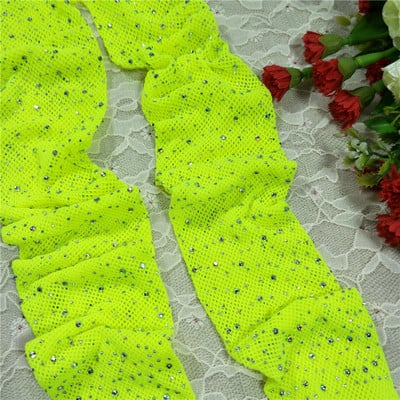 Актуален дамски чорапогащник на дупки + искрящи камъчета - много цветове